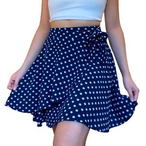 Francescas Flowy Wrap Skirt Vintage